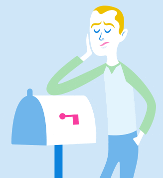 Attente du courrier