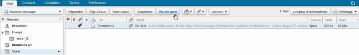 approuver un e-mail sur zimbra free.fr