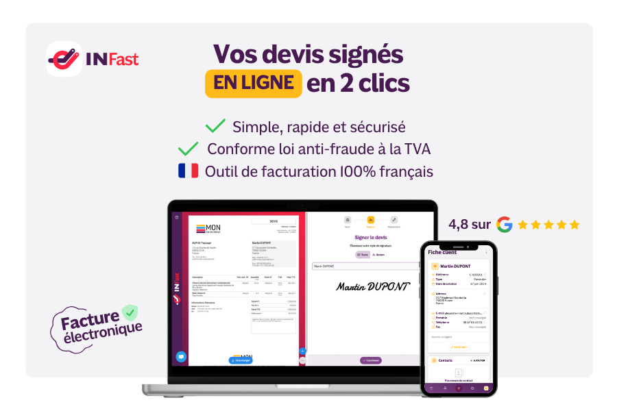 Logiciel signature électronique devis INFast