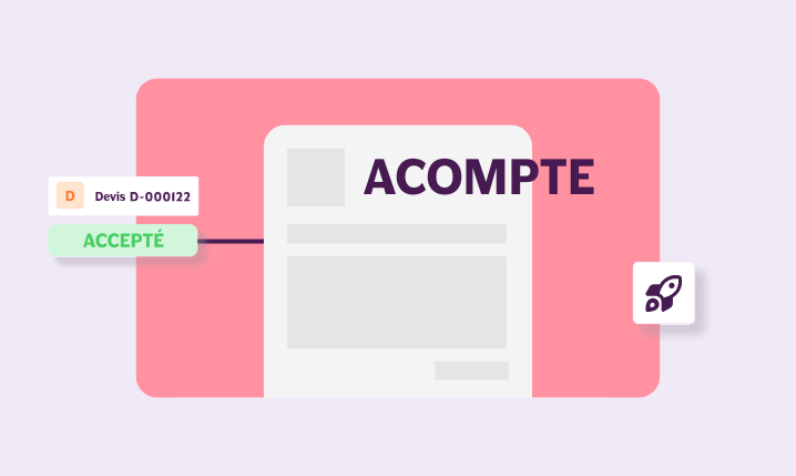 Vos factures d'acompte générées automatiquement