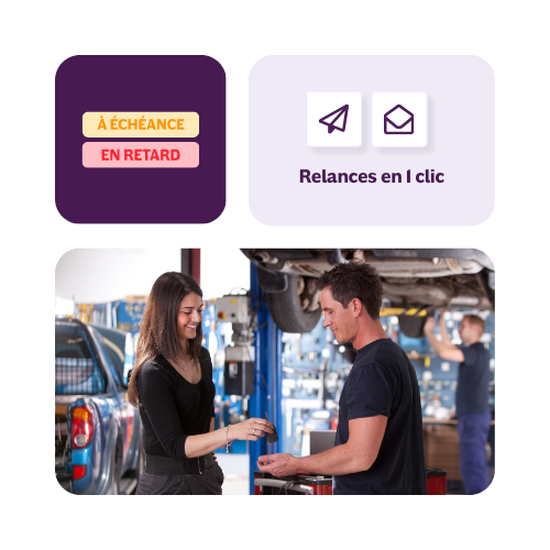 Encaissement et relances rapide pour garages sur INFast