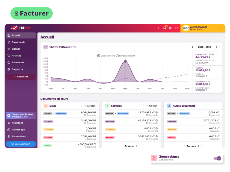 INFast logiciel factures association
