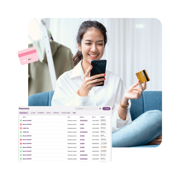 Liste des paiements et moyens de paiement INFast