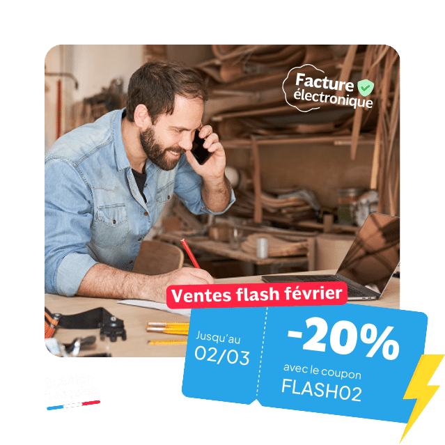 Entrepreneur utilisant le logiciel de facturation INFast.