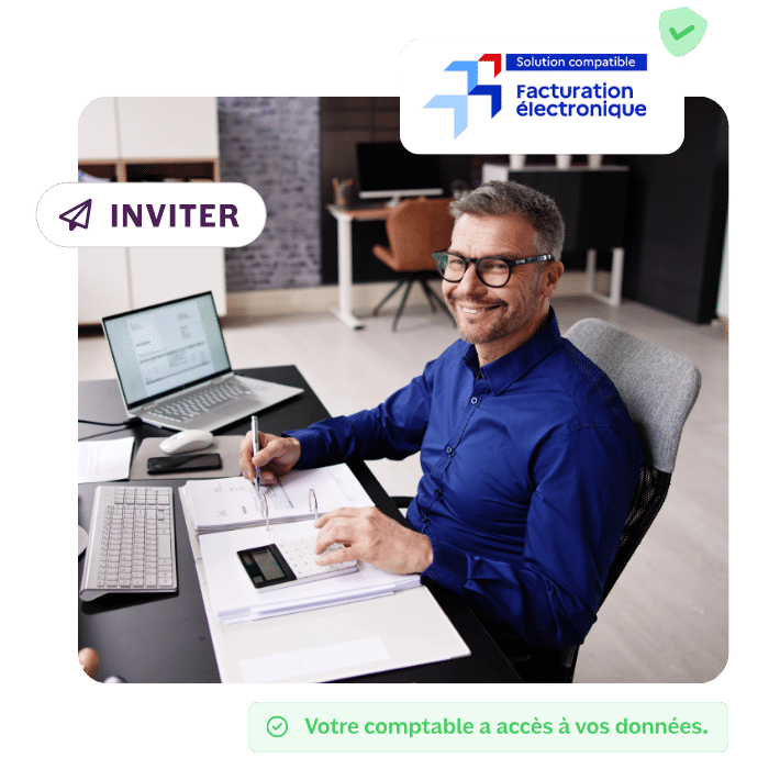 Vignette invitation comptable sur le logiciel de facturation INFast