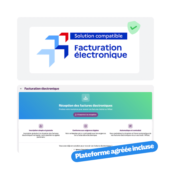 Solution compatible avec plateforme agréée incluse logiciel de facturation indépendants